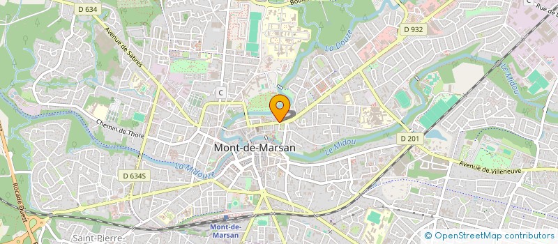 localisation de l'entreprise MONSIEUR JULIEN CHAUVIN  MONT-DE-MARSAN