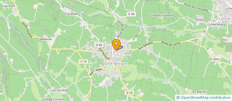 localisation de l'entreprise MONSIEUR JULIEN CHAVAGNE  VILLIE-MORGON