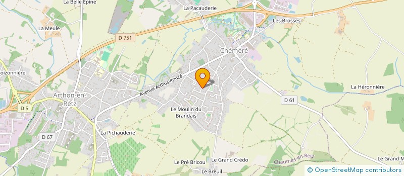 localisation de l'entreprise MONSIEUR JULIEN CHERAIS  CHAUMES-EN-RETZ