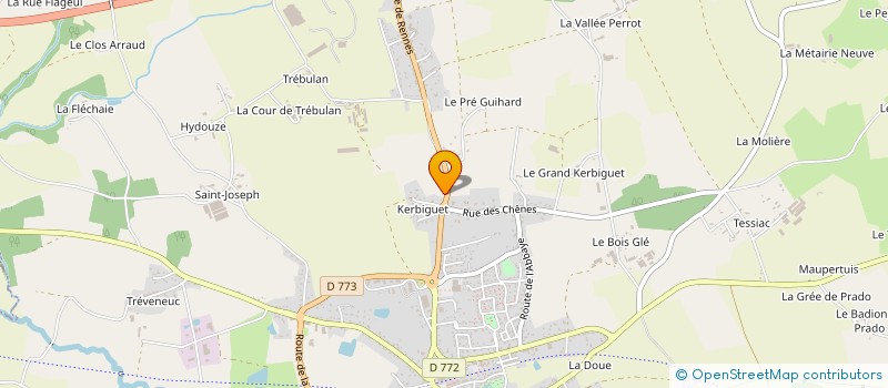 localisation de l'entreprise MONSIEUR JULIEN CHEREL  GUER