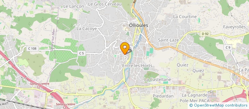 localisation de l'entreprise MONSIEUR JULIEN CHERUELE à OLLIOULES