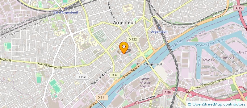 localisation de l'entreprise MONSIEUR JULIEN CHETAN  ARGENTEUIL