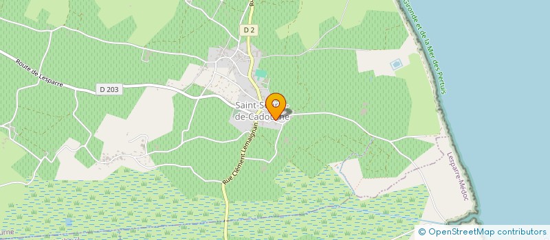 localisation de l'entreprise MONSIEUR JULIEN CHEVALLEREAU  SAINT-SEURIN-DE-CADOURNE