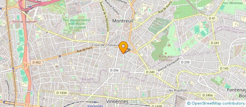 localisation de l'entreprise MONSIEUR JULIEN CHEVEREAU à MONTREUIL