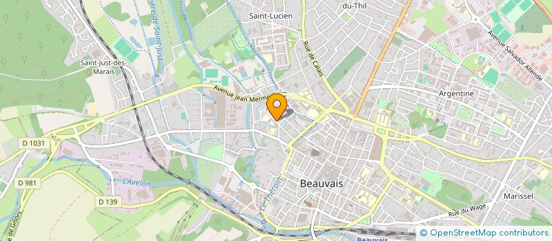 localisation de l'entreprise MONSIEUR JULIEN CHEVET  BEAUVAIS