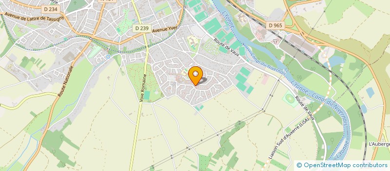 localisation de l'entreprise MONSIEUR JULIEN CHEVRIER à AUXERRE