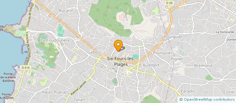 localisation de l'entreprise MONSIEUR JULIEN CHEVRON à SIX-FOURS-LES-PLAGES