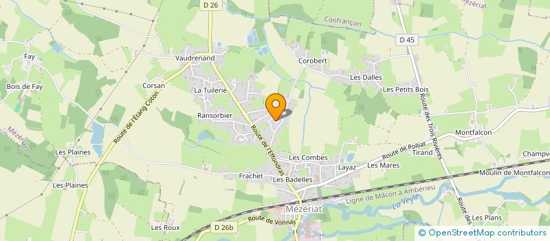 localisation de l'entreprise MONSIEUR JULIEN CHICHPORTICH  MEZERIAT