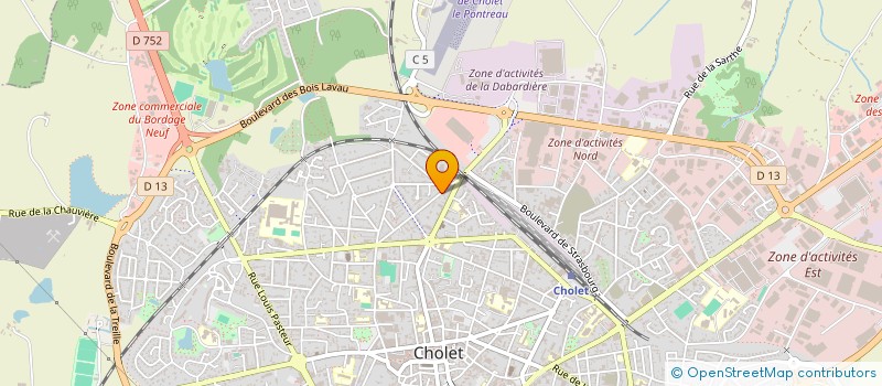 localisation de l'entreprise MONSIEUR JULIEN CHIRON à CHOLET