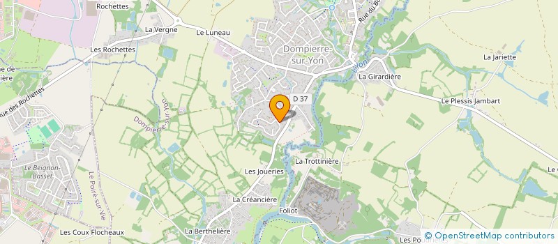 localisation de l'entreprise MONSIEUR JULIEN CHIRON  LE POIRE-SUR-VIE