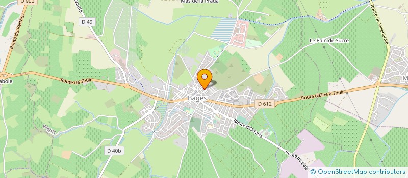 localisation de l'entreprise MONSIEUR JULIEN CHIRON  BAGES
