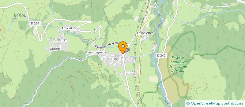 localisation de l'entreprise MONSIEUR JULIEN CHIROUZE  BIELLE