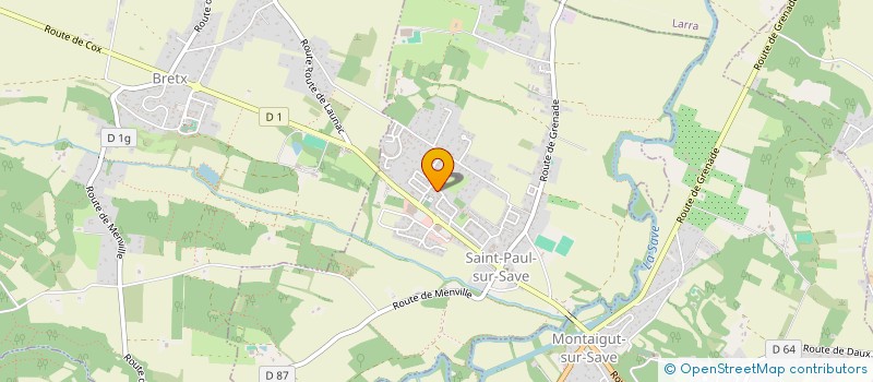 localisation de l'entreprise MONSIEUR JULIEN CHISLOUP  SAINT-PAUL-SUR-SAVE