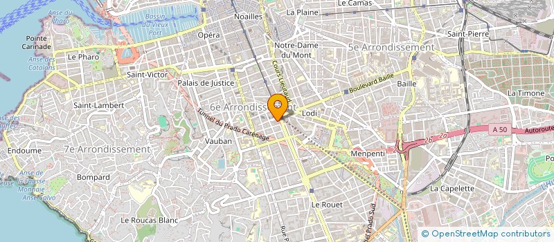 localisation de l'entreprise MONSIEUR JULIEN CHIVAS à MARSEILLE