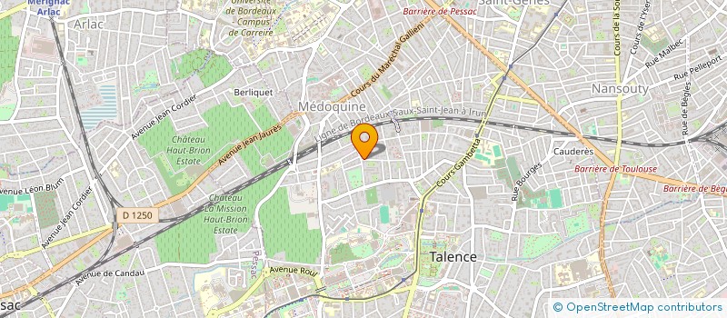 localisation de l'entreprise MONSIEUR JULIEN CHOPY  TALENCE