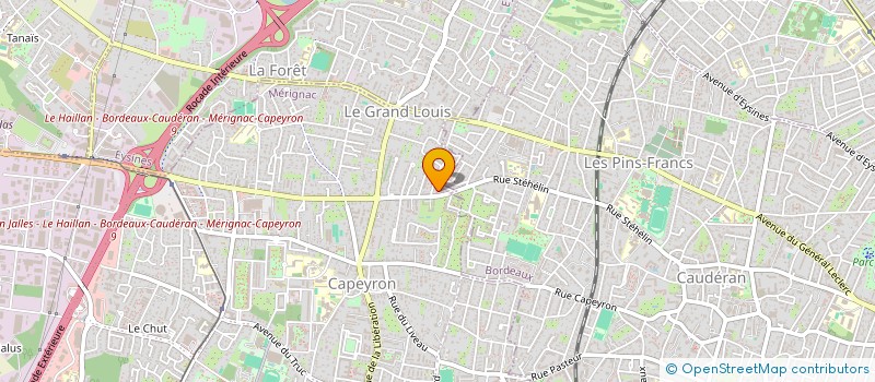 localisation de l'entreprise MONSIEUR JULIEN CHOUIPPE-MACE  MERIGNAC