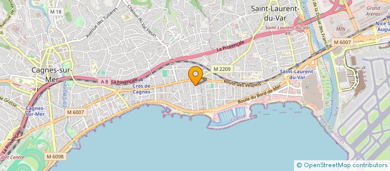localisation de l'entreprise MONSIEUR JULIEN CHRISTIAENS à CAGNES-SUR-MER