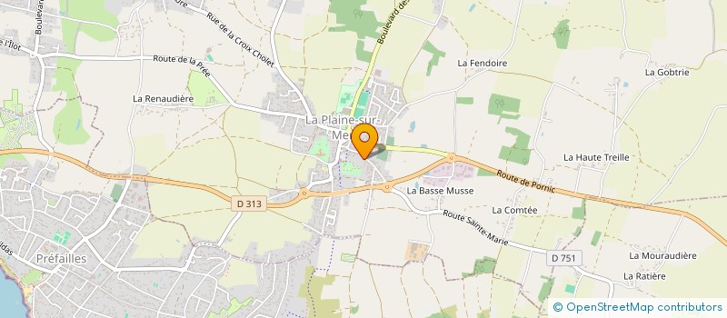 localisation de l'entreprise MONSIEUR JULIEN CHUPIN à LA PLAINE-SUR-MER