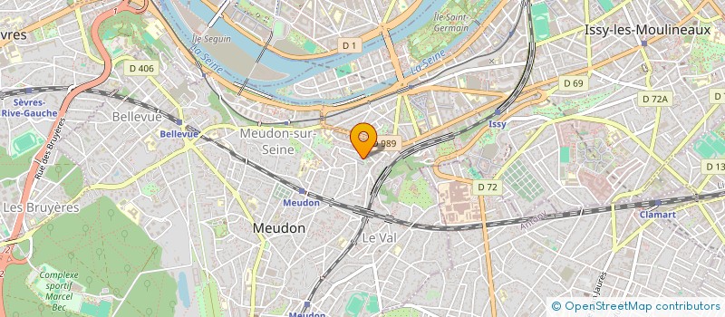 localisation de l'entreprise MONSIEUR JULIEN CIAVATTA  MEUDON