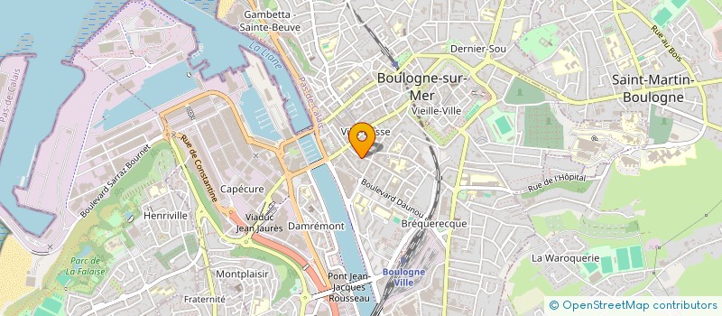 localisation de l'entreprise MONSIEUR JULIEN CLABAUT à BOULOGNE-SUR-MER