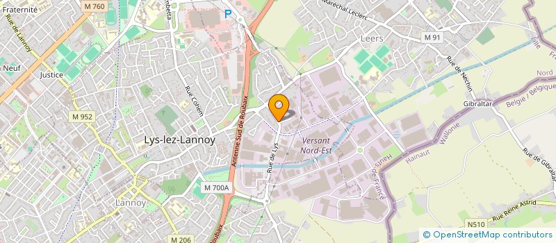 localisation de l'entreprise MONSIEUR JULIEN CLAREBOUDT  LYS-LEZ-LANNOY