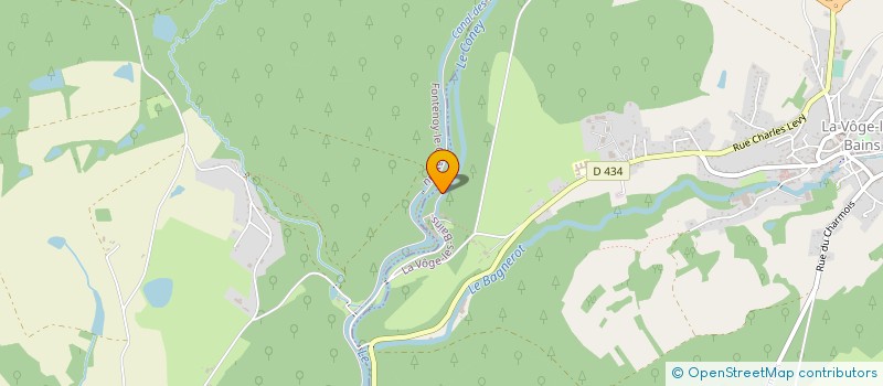 localisation de l'entreprise MONSIEUR JULIEN CLAUDE  LA VOGE-LES-BAINS