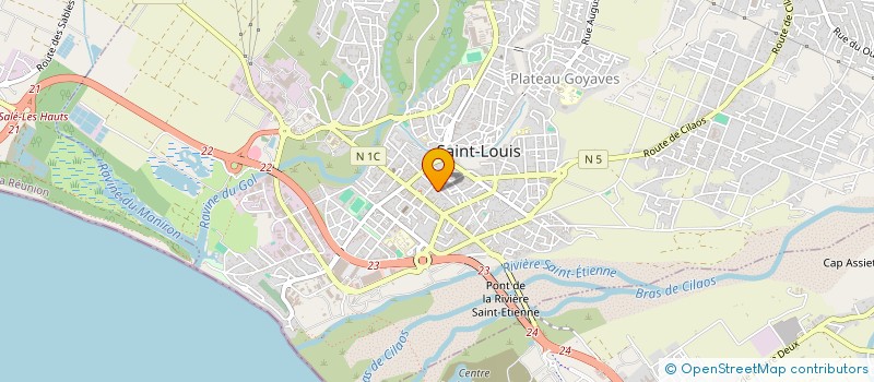 localisation de l'entreprise MONSIEUR JULIEN CLAUDE ANDRE MAILLOT  SAINT-LOUIS