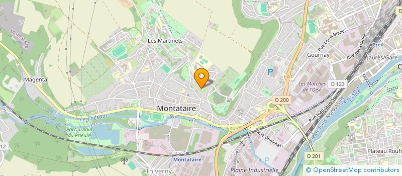 localisation de l'entreprise MONSIEUR JULIEN CLAUX  MONTATAIRE