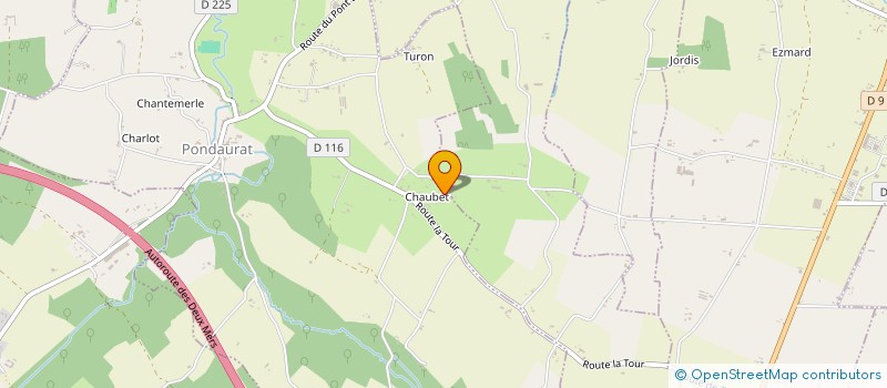 localisation de l'entreprise MONSIEUR JULIEN CLAVERIE  PONDAURAT