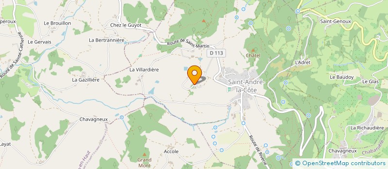 localisation de l'entreprise MONSIEUR JULIEN CLAVERIE  TALUYERS