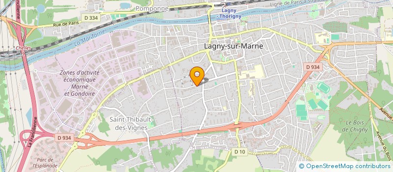 localisation de l'entreprise MONSIEUR JULIEN CLAVIER  LAGNY-SUR-MARNE