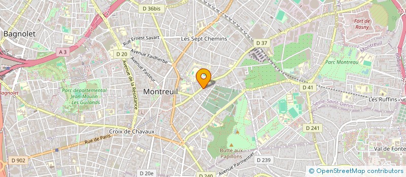 localisation de l'entreprise MONSIEUR JULIEN CLERFAYTS à MONTREUIL
