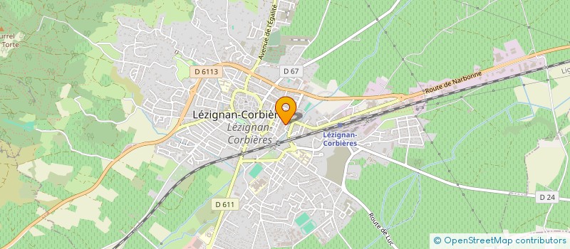 localisation de l'entreprise MONSIEUR JULIEN CLICHET  LUC-SUR-ORBIEU