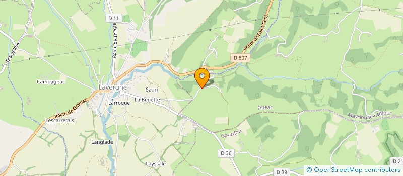 localisation de l'entreprise MONSIEUR JULIEN CLISSON  MAYRINHAC-LENTOUR