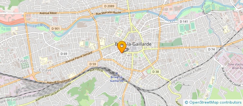 localisation de l'entreprise MONSIEUR JULIEN CLOUZARD  BRIVE-LA-GAILLARDE