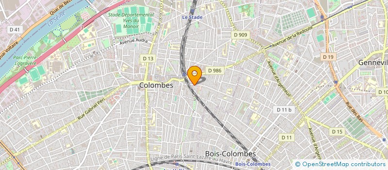 localisation de l'entreprise MONSIEUR JULIEN CLUZEAU à COLOMBES