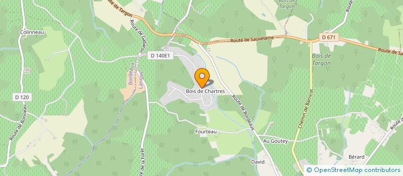 localisation de l'entreprise MONSIEUR JULIEN COCOUARD  TARGON