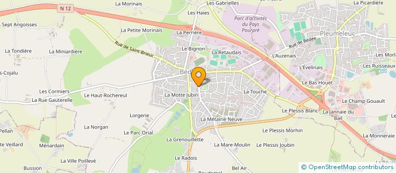 localisation de l'entreprise MONSIEUR JULIEN CODET  BEDEE