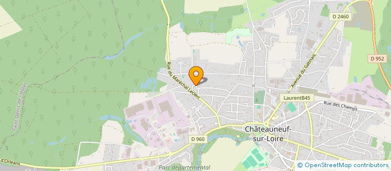 localisation de l'entreprise MONSIEUR JULIEN COELHO RIBEIRO à CHATEAUNEUF-SUR-LOIRE