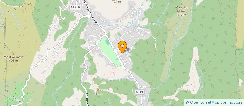 localisation de l'entreprise MONSIEUR JULIEN COFRADE  LEVENS