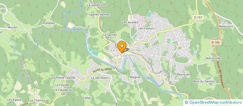 localisation de l'entreprise MONSIEUR JULIEN COLLIGNON à LE CHAMBON-SUR-LIGNON