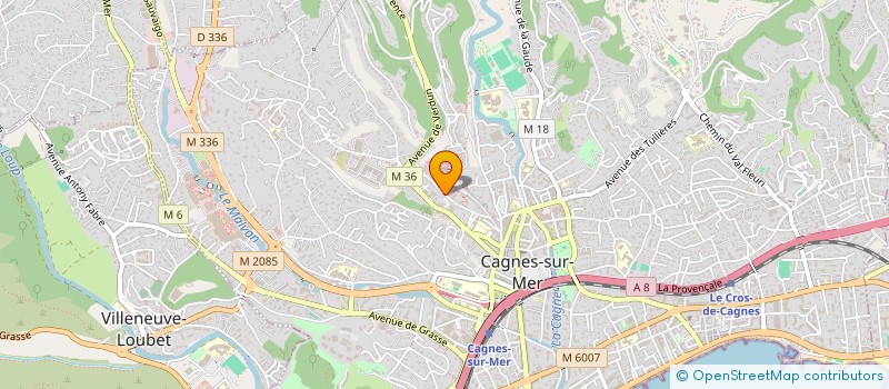 localisation de l'entreprise MONSIEUR JULIEN COLLIN à CAGNES-SUR-MER
