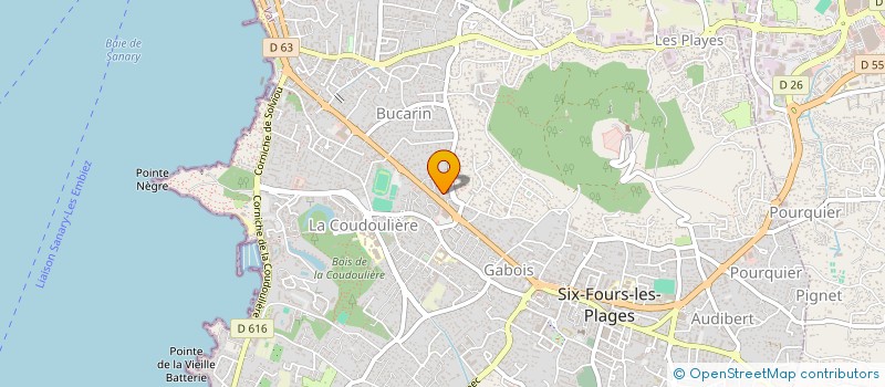 localisation de l'entreprise MONSIEUR JULIEN COLLINET à SIX-FOURS-LES-PLAGES