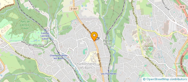 localisation de l'entreprise MONSIEUR JULIEN COLOMBAT  CHARBONNIERES-LES-BAINS