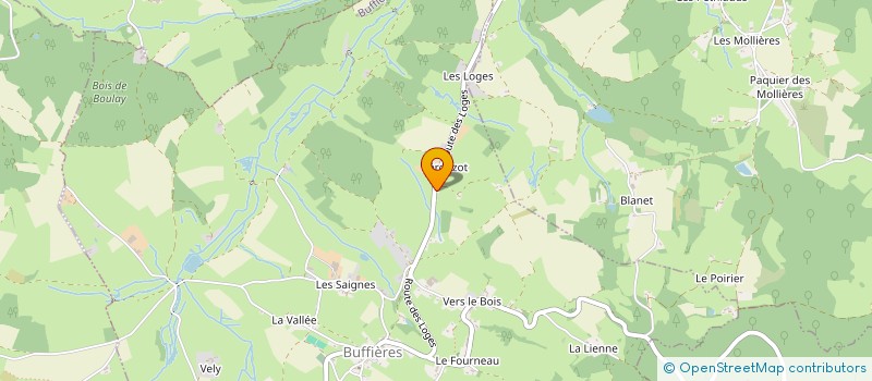 localisation de l'entreprise MONSIEUR JULIEN COMTE  BUFFIERES