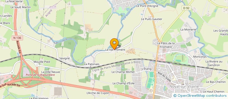 localisation de l'entreprise MONSIEUR JULIEN CONNAULT  NOYAL-SUR-VILAINE