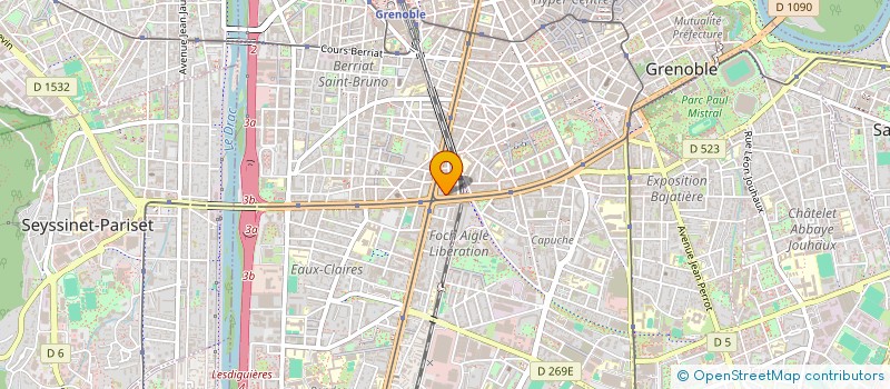 localisation de l'entreprise MONSIEUR JULIEN CONSTANT  GRENOBLE