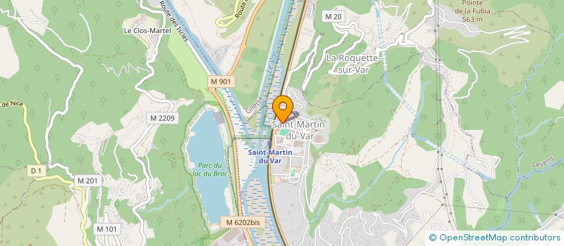 localisation de l'entreprise MONSIEUR JULIEN CONTAT  SAINT-MARTIN-DU-VAR