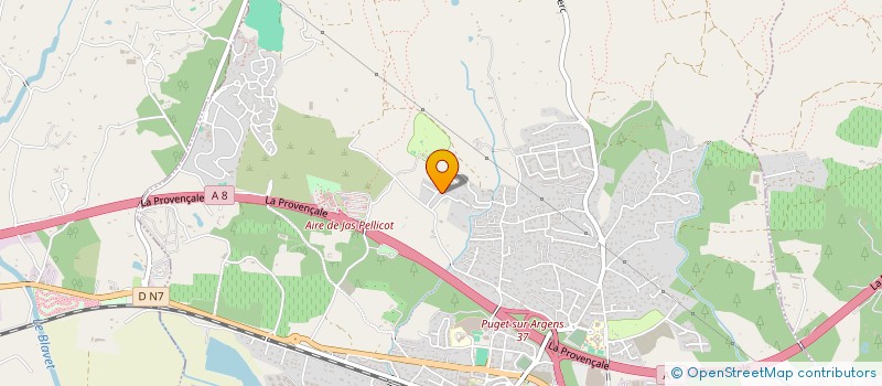 localisation de l'entreprise MONSIEUR JULIEN CONTREAU  PUGET-SUR-ARGENS