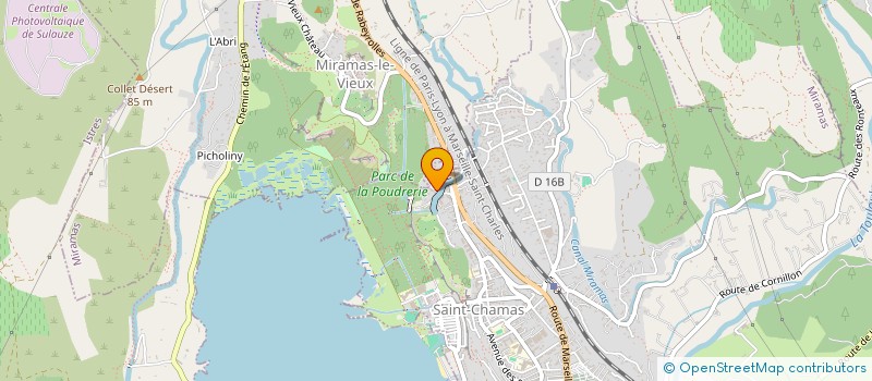 localisation de l'entreprise MONSIEUR JULIEN COPPE  SAINT-CHAMAS